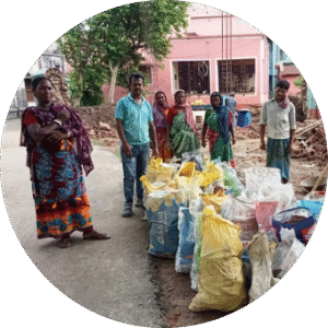 Parents group construct road at Dhaniakhali BLRC