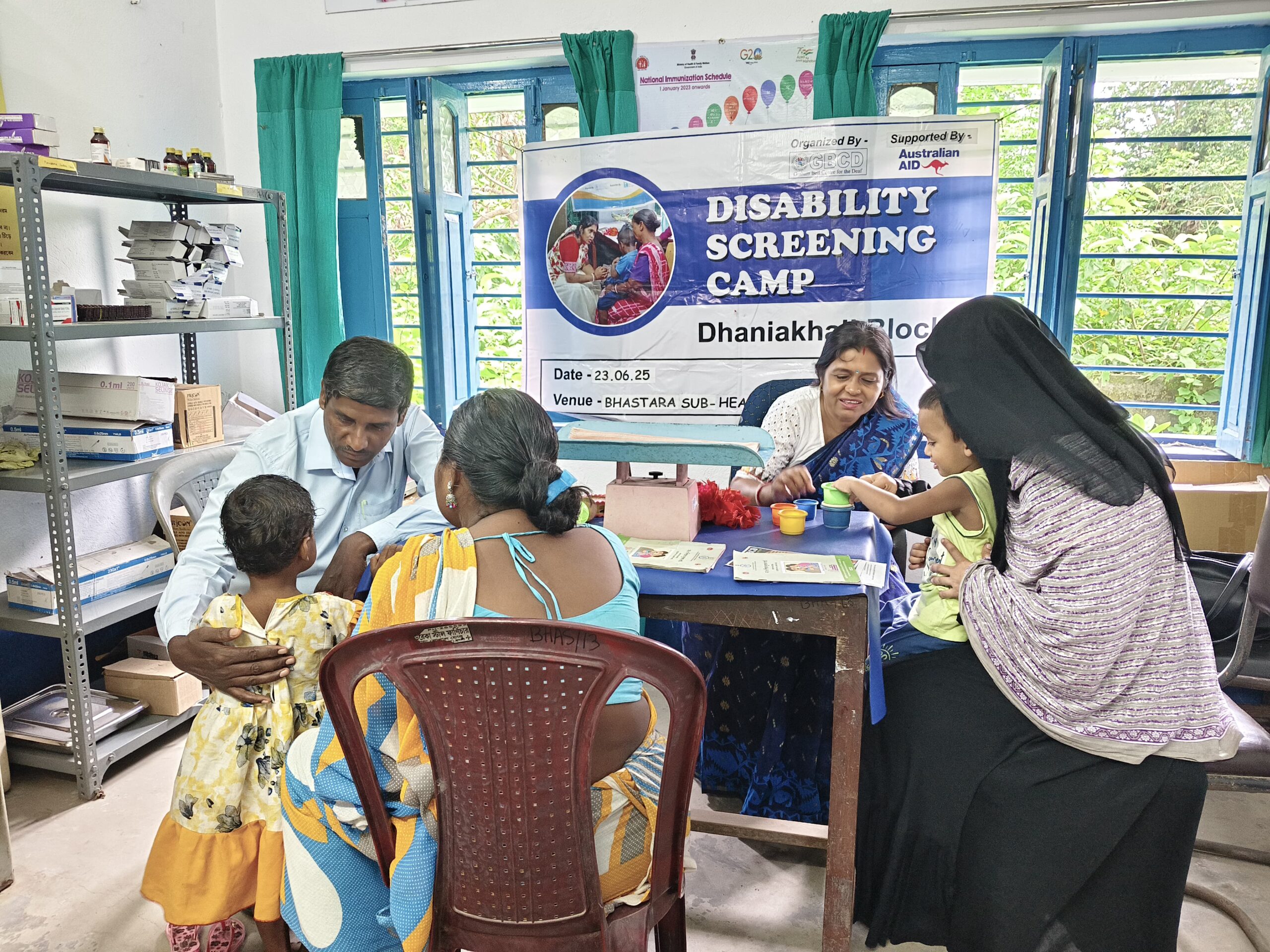 Disability Screening camp at Durgapur Sub Health Center, Dhaniakhali Block